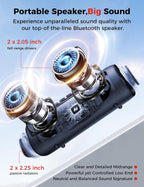 BolaButty Portable Bluetooth Speaker – HD Sound, 20H Playtime, IPX5 Waterproof, RGB Lights (BT 5.3)
