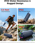 BolaButty Portable Bluetooth Speaker – HD Sound, 20H Playtime, IPX5 Waterproof, RGB Lights (BT 5.3)