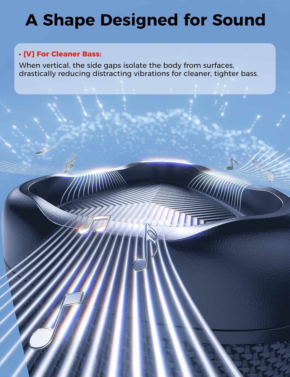 BolaButty Portable Bluetooth Speaker – HD Sound, 20H Playtime, IPX5 Waterproof, RGB Lights (BT 5.3)