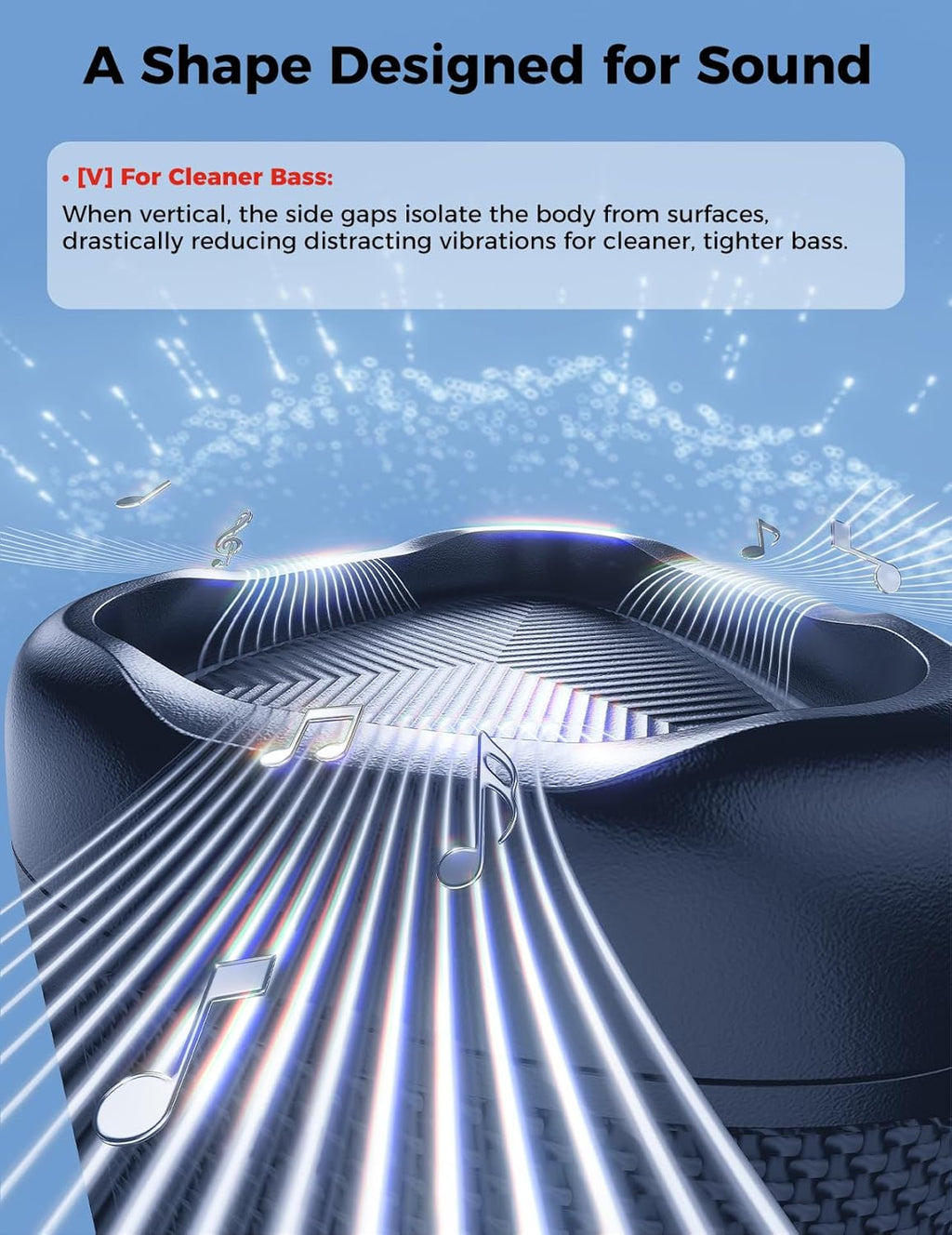 BolaButty Portable Bluetooth Speaker – HD Sound, 20H Playtime, IPX5 Waterproof, RGB Lights (BT 5.3)