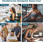 Portable Bladeless Neck Fan – Hands-Free Cooling, Rechargeable, 3 Speeds