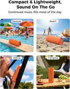 BolaButty Portable Bluetooth Speaker – HD Sound, 20H Playtime, IPX5 Waterproof, RGB Lights (BT 5.3)