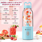 HOMEXUP Portable Personal Blender – 500ml Smoothie & Juice Maker