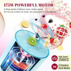HOMEXUP Portable Personal Blender – 500ml Smoothie & Juice Maker