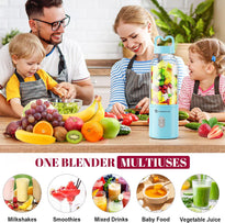 HOMEXUP Portable Personal Blender – 500ml Smoothie & Juice Maker