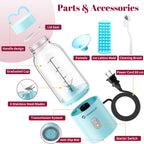 HOMEXUP Portable Personal Blender – 500ml Smoothie & Juice Maker