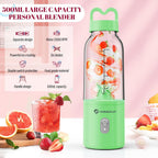 HOMEXUP Portable Personal Blender – 500ml Smoothie & Juice Maker