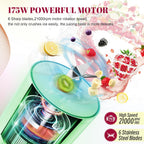 HOMEXUP Portable Personal Blender – 500ml Smoothie & Juice Maker