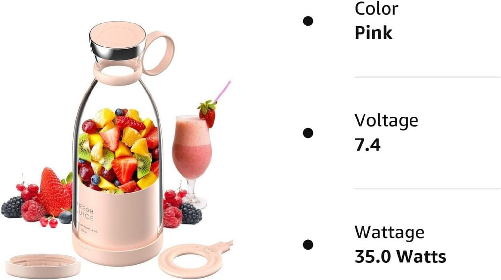 OTPEIR Portable USB Blender – 350ml Personal Smoothie Maker