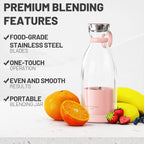 OTPEIR Portable USB Blender – 350ml Personal Smoothie Maker
