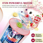 HOMEXUP Portable Personal Blender – 500ml Smoothie & Juice Maker