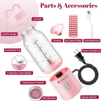 HOMEXUP Portable Personal Blender – 500ml Smoothie & Juice Maker