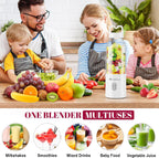 HOMEXUP Portable Personal Blender – 500ml Smoothie & Juice Maker
