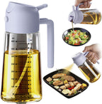 TrendPlain 2-in-1 Glass Olive Oil Sprayer & Dispenser – 470ml BPA