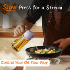TrendPlain 2-in-1 Glass Olive Oil Sprayer & Dispenser – 470ml BPA