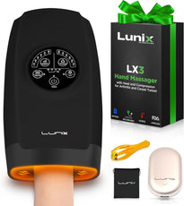 Lunix LX3 Heated Cordless Hand Massager – Air Compression Relief for Hands & Wrists