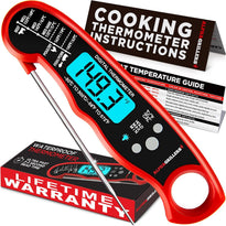 Alpha Grillers Instant Read Digital Meat Thermometer – Waterproof Fast Cooking Probe