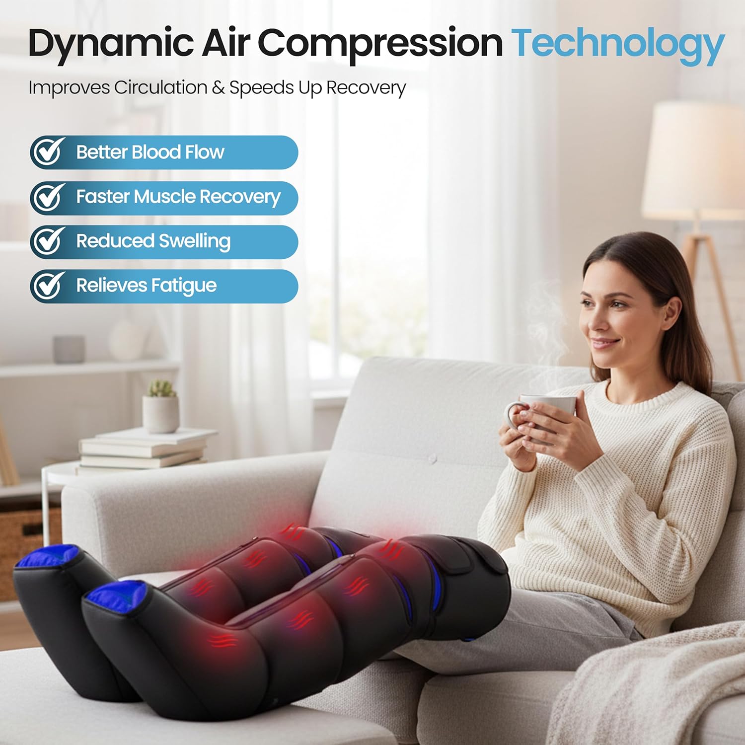 ENUPRO Air Compression Leg Massager – Model FE7204B
