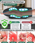 Lunix LX3 Heated Cordless Hand Massager – Air Compression Relief for Hands & Wrists