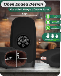 Lunix LX3 Heated Cordless Hand Massager – Air Compression Relief for Hands & Wrists