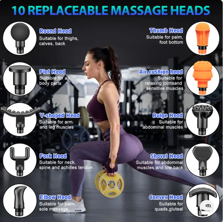 TOLOCO Deep Tissue Massage Gun – Black