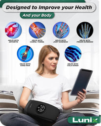 Lunix LX3 Heated Cordless Hand Massager – Air Compression Relief for Hands & Wrists