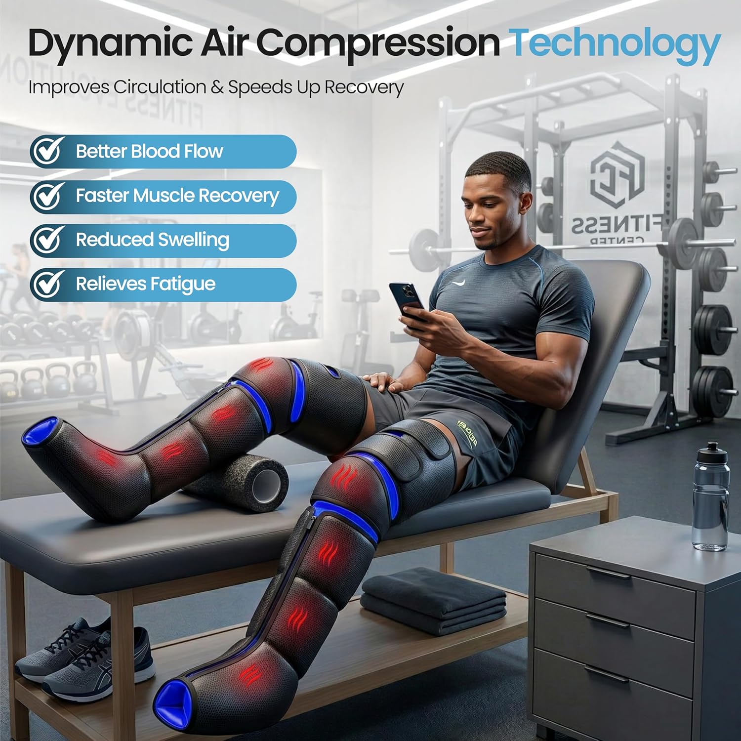 ENUPRO Air Compression Leg Massager – Model FE7204B
