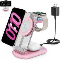 RYND 3-in-1 MagSafe Wireless Charging Station – Foldable Fast Charger for iPhone, Apple Watch & AirPods