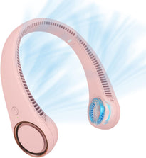 Portable Bladeless Neck Fan – Hands-Free Cooling, Rechargeable, 3 Speeds