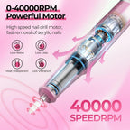 40,000RPM Electric Nail Drill – LCD Display Nail File Kit