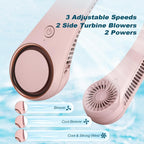 Portable Bladeless Neck Fan – Hands-Free Cooling, Rechargeable, 3 Speeds