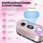 40,000RPM Electric Nail Drill – LCD Display Nail File Kit