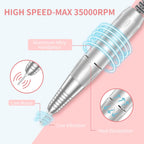 35,000RPM Cordless Nail Drill Kit – Rechargeable & Portable