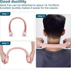 Portable Bladeless Neck Fan – Hands-Free Cooling, Rechargeable, 3 Speeds