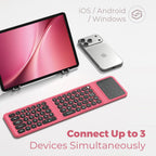 MIPOW Triple-Fold Bluetooth Keyboard