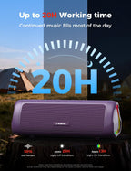 BolaButty Portable Bluetooth Speaker – HD Sound, 20H Playtime, IPX5 Waterproof, RGB Lights (BT 5.3)