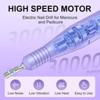 30,000RPM Cordless Nail Drill Kit – Glitter Rechargeable E-File