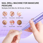30,000RPM Cordless Nail Drill Kit – Glitter Rechargeable E-File