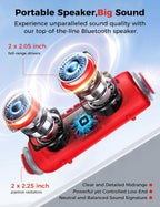BolaButty Portable Bluetooth Speaker – HD Sound, 20H Playtime, IPX5 Waterproof, RGB Lights (BT 5.3)