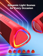 BolaButty Portable Bluetooth Speaker – HD Sound, 20H Playtime, IPX5 Waterproof, RGB Lights (BT 5.3)