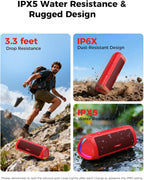 BolaButty Portable Bluetooth Speaker – HD Sound, 20H Playtime, IPX5 Waterproof, RGB Lights (BT 5.3)