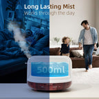ASAKUKI 500ML Essential Oil Diffuser with Remote & LED Lights
