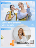 3-in-1 Mini Portable Fan – Rechargeable Fan + Power Bank + Flashlight
