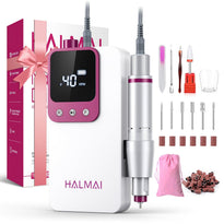 40,000RPM Cordless Electric Nail Drill Kit – Rechargeable & Portable