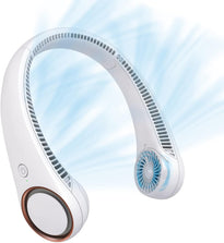 Portable Bladeless Neck Fan – Hands-Free Cooling, Rechargeable, 3 Speeds