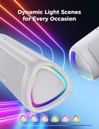 BolaButty Portable Bluetooth Speaker – HD Sound, 20H Playtime, IPX5 Waterproof, RGB Lights (BT 5.3)