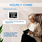 8” Digital Day Clock for Seniors – Large Display Alarm Calendar Clock