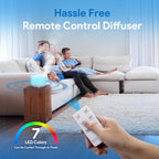 ASAKUKI 500ML Essential Oil Diffuser with Remote & LED Lights