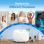 ASAKUKI 500ML Essential Oil Diffuser with Remote & LED Lights