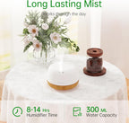 ASAKUKI 500ML Essential Oil Diffuser with Remote & LED Lights